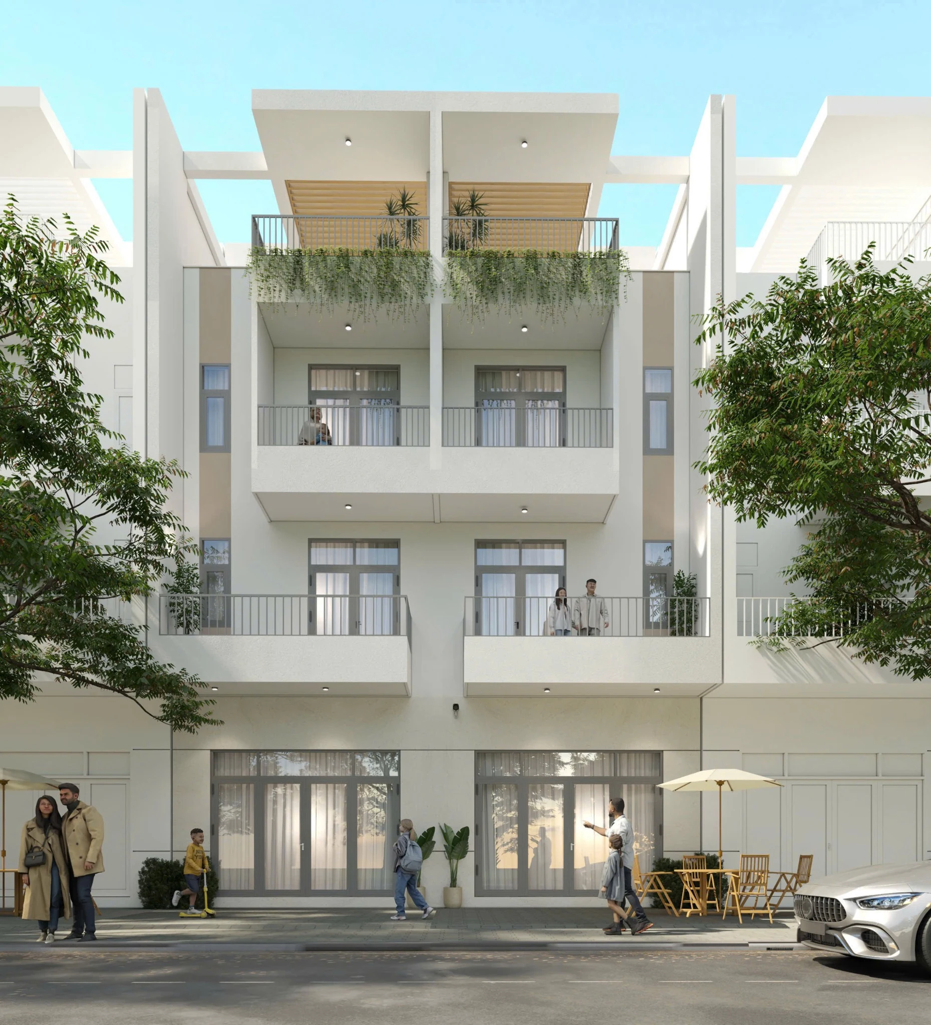 Nhà phố liền kề mẫu dự án Đông Bình Dương