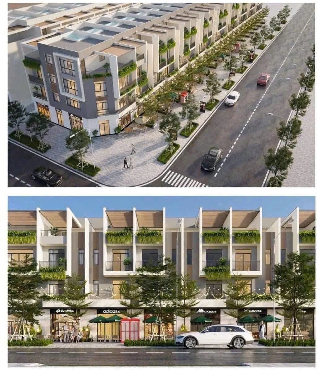 Phối cảnh nhà phố thương mại dự án Đông Bình Dương